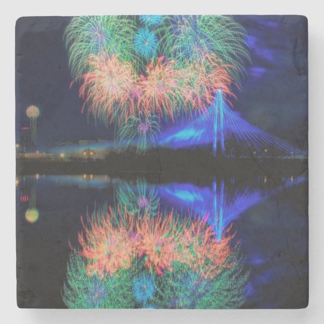 Feuerwerke Steinuntersetzer (Vorderseite)