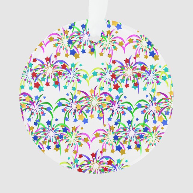 Feuerwerke und Stars Ornament (Vorderseite)
