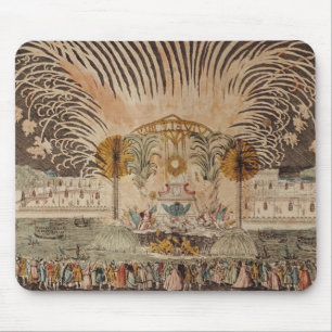 Feuerwerks-Anzeige im Platz Louis XV Mousepad