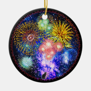 Feuerwerks-Explosions-Verzierung Keramik Ornament