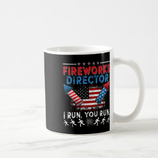 Feuerwerksdirektor I Run You Run 4. Juli Unabhängi Kaffeetasse