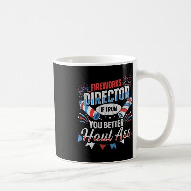 Feuerwerksdirektor Lustig 4. Juli  Kaffeetasse (Rechts)