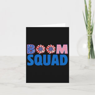 Feuerwerksdirektor Lustiges 4. Juli Boom Squad.  Karte