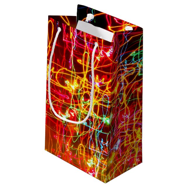Feuerwerksgeschenktasche Kleine Geschenktüte (Rückseite Schrägansicht)