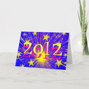 Feuerwerkskarte "2012" feiertagskarte