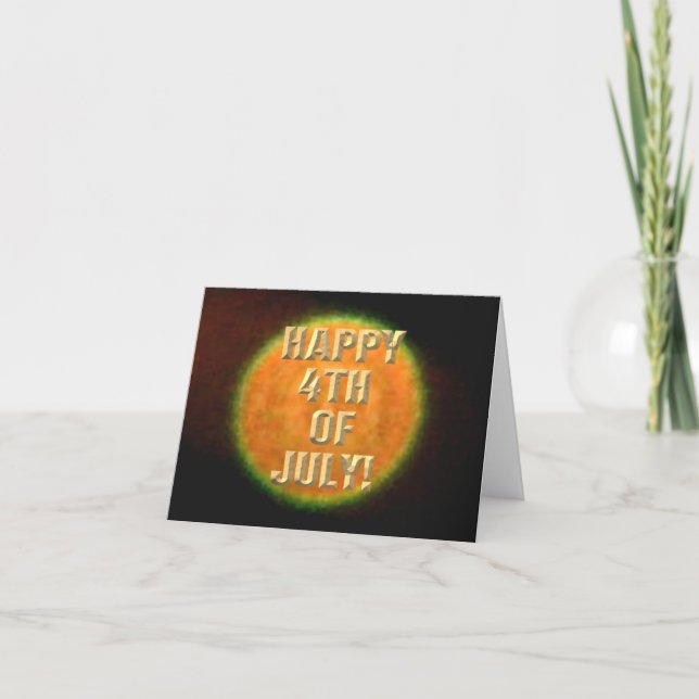 Feuerwerkskarte 9 4. Juli Karte (Vorderseite)