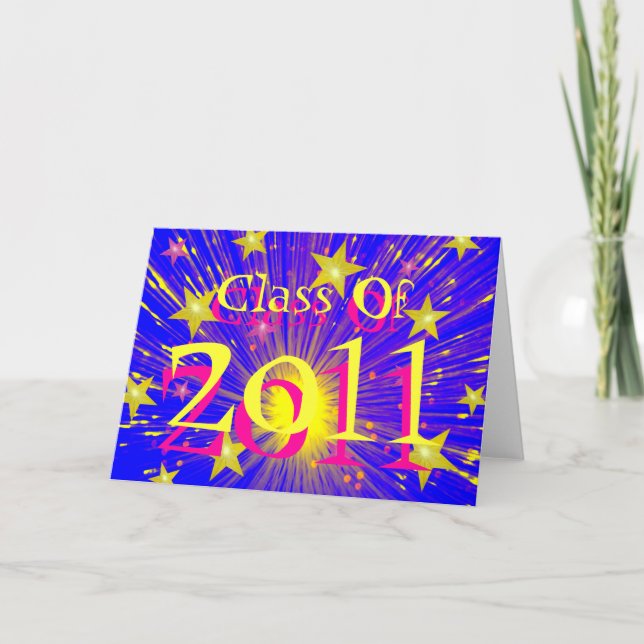 Feuerwerkskarte "Class of 2011" Karte (Vorderseite)