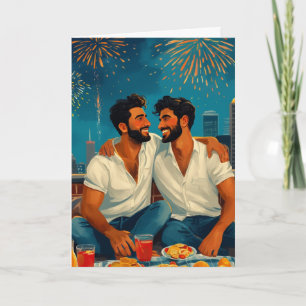 Feuerwerkskarte für das Dach Karte