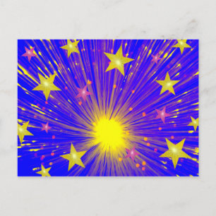 Feuerwerkskarte Postkarte