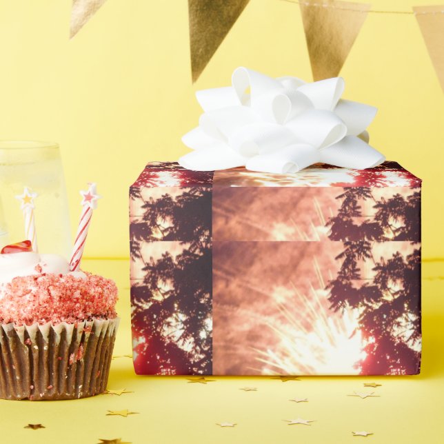 Feuerwerkskörper 12 mattes Umhüllungspapier Geschenkpapier (Geburtstagsparty)