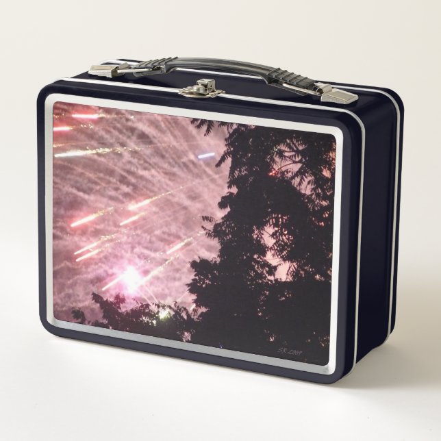 Feuerwerkskörper 17 schwarze Lunchbox (Vorderseite)