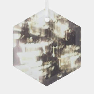 Feuerwerkskörper 2 Glashexagon Ornament Aus Glas