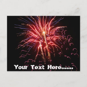Feuerwerkskörper 2 postkarte