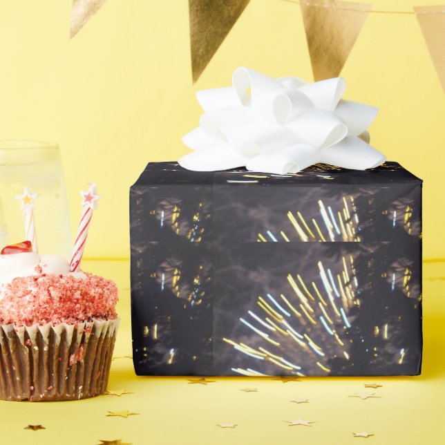 Feuerwerkskörper 6 glänzendes Packpapier (Geburtstagsparty)