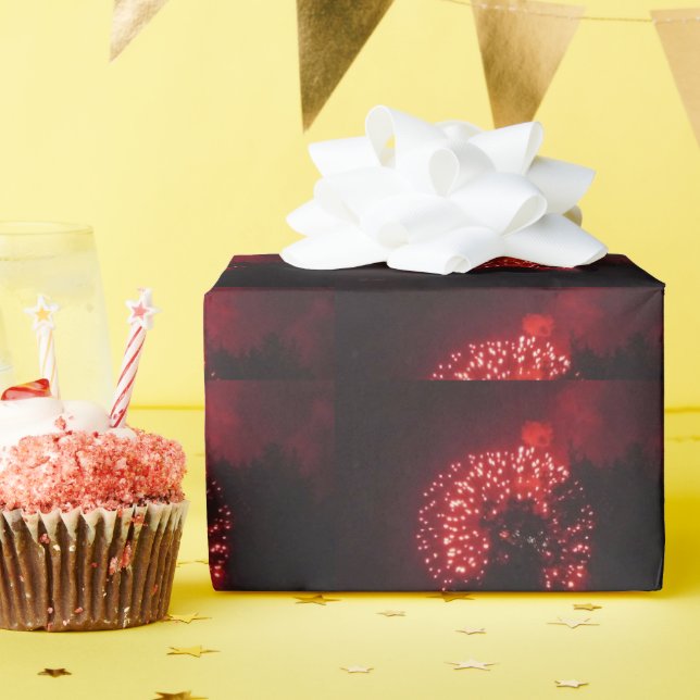 Feuerwerkskörper 7 glänzendes Packpapier (Geburtstagsparty)