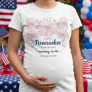 Feuerwerkskörper auf dem Weg! 4. Juli Baby Shower T-Shirt