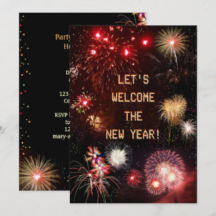 Feuerwerkskörper: Begrüßen wir das neue Jahr! Einladung