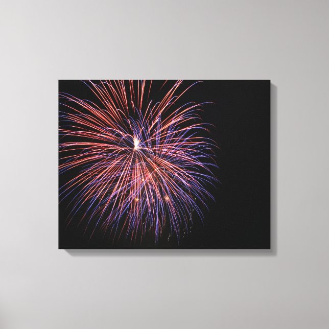 Feuerwerkskörper Canvas Leinwanddruck (Vorderseite)