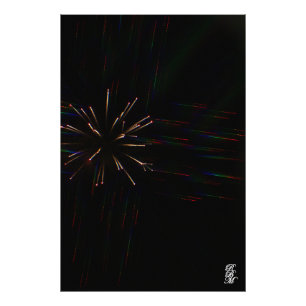 Feuerwerkskörper durch 3D-Gläser 5 Fotodruck