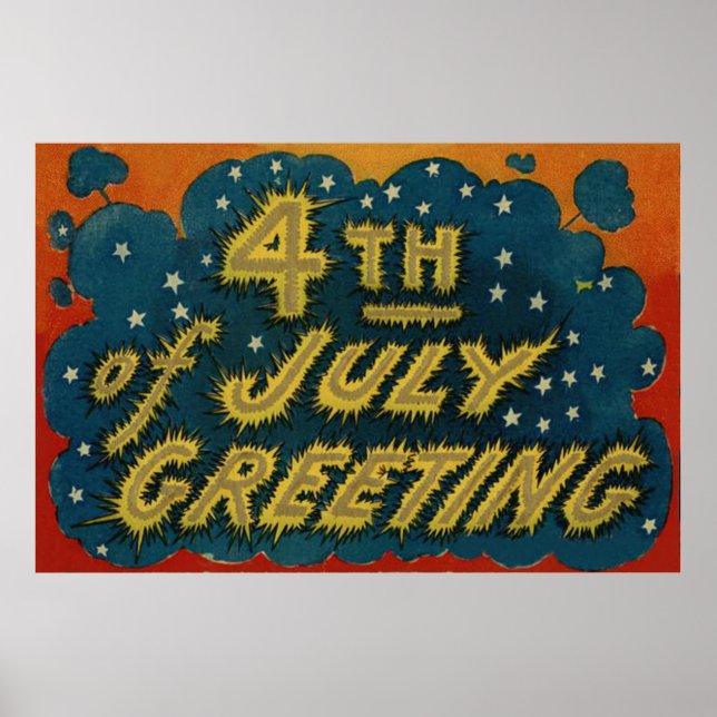 Feuerwerkskörper Explosionsstern Poster (Vorne)