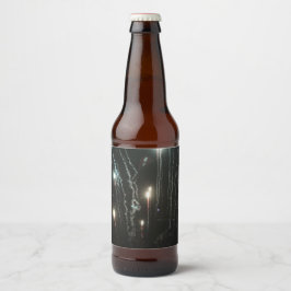 Feuerwerkskörper-Flaschenetikett Bierflaschenetikett
