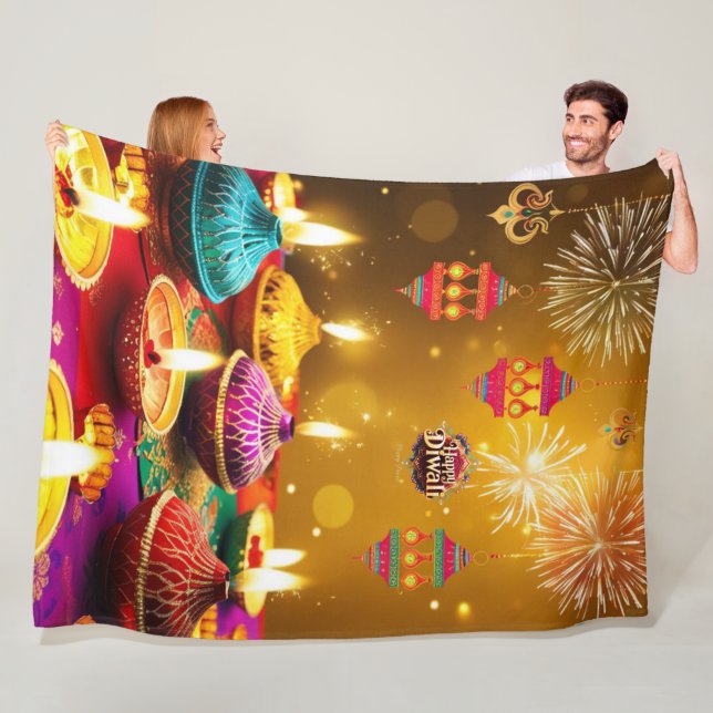 Feuerwerkskörper Fleecedecke (Beispiel)