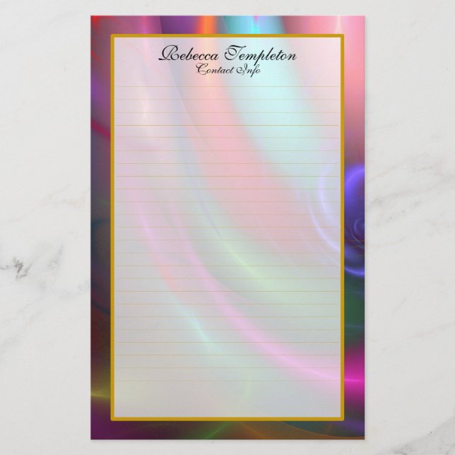 Feuerwerkskörper III Feinseide Briefpapier (Vorderseite)