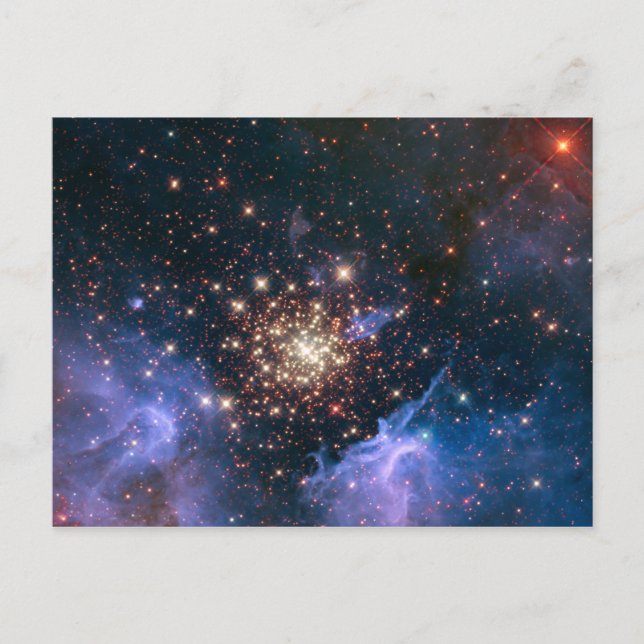 Feuerwerkskörper im Weltraum Postkarte (Vorderseite)