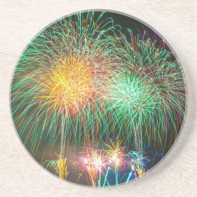 Feuerwerkskörper Japan Festival Getränkeuntersetzer (Vorne)