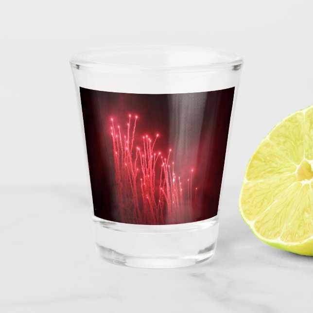 Feuerwerkskörper Schnapsglas (Vorderseite)