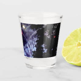 Feuerwerkskörper Schnapsglas