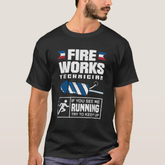 Feuerwerkskörper Tech Funny 4. Juli Party T-Shirt