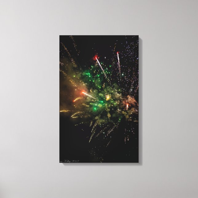Feuerwerkskörper Wrapper Leinwanddruck (Vorderseite)