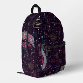 Feuerwerksshow: Abstrakte Kunst Bedruckter Rucksack
