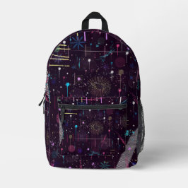 Feuerwerksshow: Abstrakte Kunst  Bedruckter Rucksack