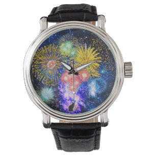 Feuerwerkstürme Armbanduhr