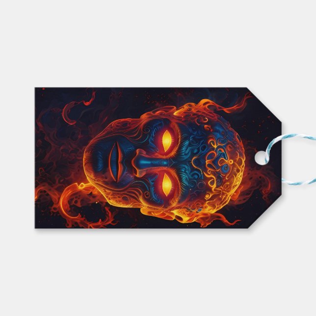 Feuerzeichen für das Göttergeschenk Geschenkanhänger (Vorderseite (Horizontal))