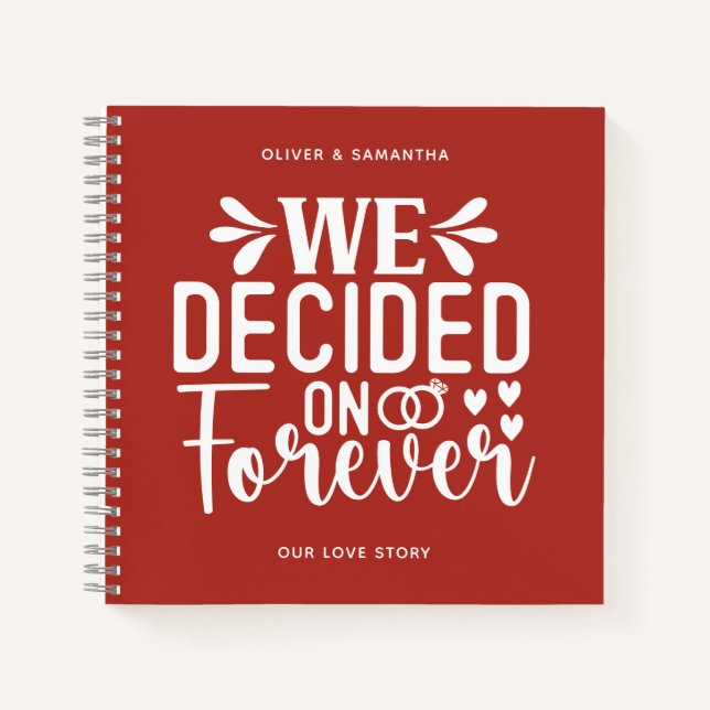 Feuerziegel, die wir für Forever-Notebook entschie Notizbuch (Vorderseite)