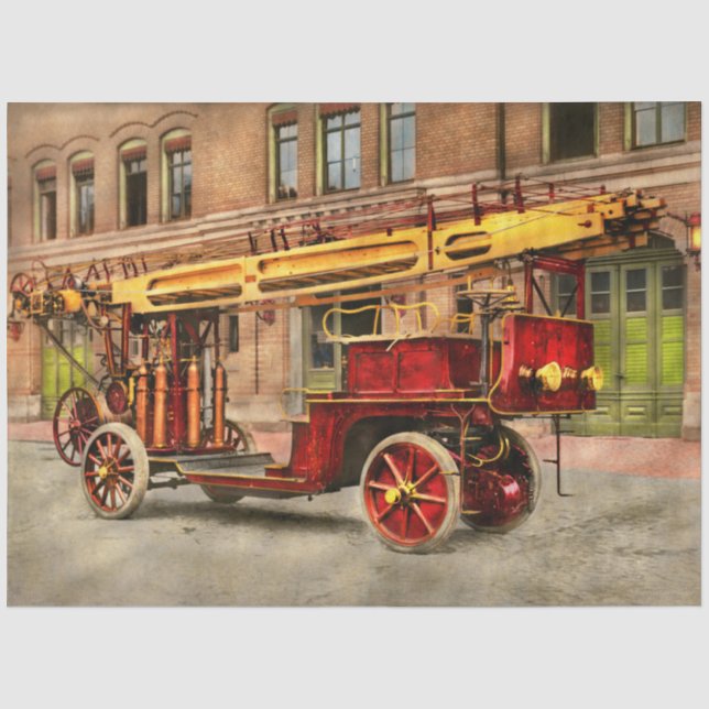 Feuerzug - Ein Elektroladrucker 1907 Seidenpapier (Vorderseite)