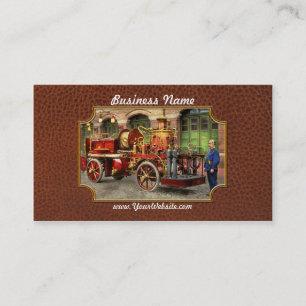 Feuerzug - Ein Elektropumpenwagen 1907 Visitenkarte