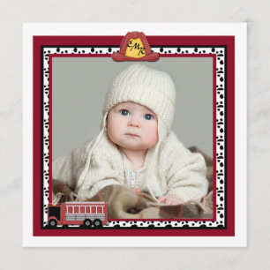 Feuerzug - Geburtsankündigung von Foto Ankündigung