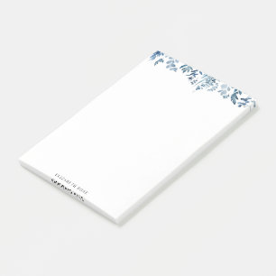 feuillage bleu post-it notes