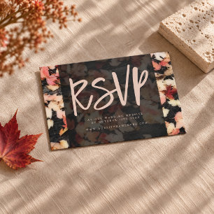 Feuillage Vif Cartes d'insertion RSVP pour feuil