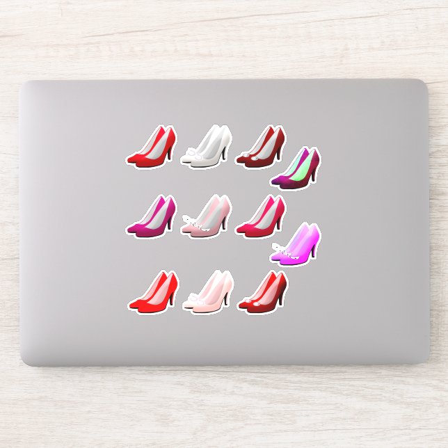 Feuille/11 par Chaussures à talon élevé Sticker dé (Ordinateur)