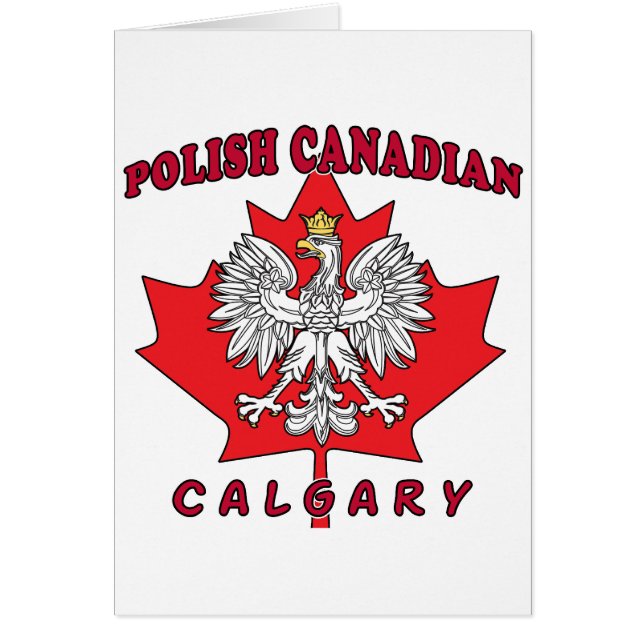 Feuille canadienne polonaise Calgary (Devant)