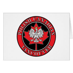 Feuille canadienne polonaise ronde de Vancouver