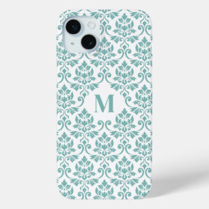 Feuille Damask Aquamarines Muster (Custom) Case-Mate iPhone Hülle