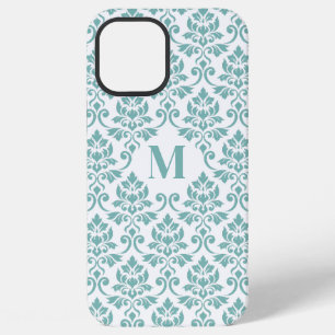 Feuille Damask Aquamarines Muster (Custom) iPhone 12 Pro Max Hülle