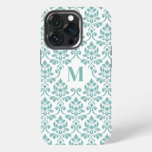 Feuille Damask Aquamarines Muster (Custom) iPhone 13 Pro Hülle