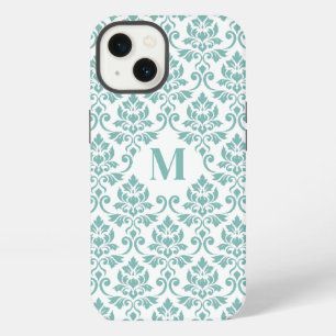 Feuille Damask Aquamarines Muster (Custom) iPhone Hülle